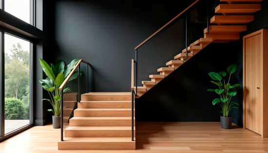 Render 3D de escalera StairDesigner